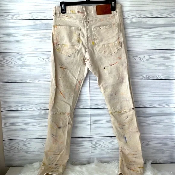 Bone Paint Skinny Jeans - Picture 4 of 8